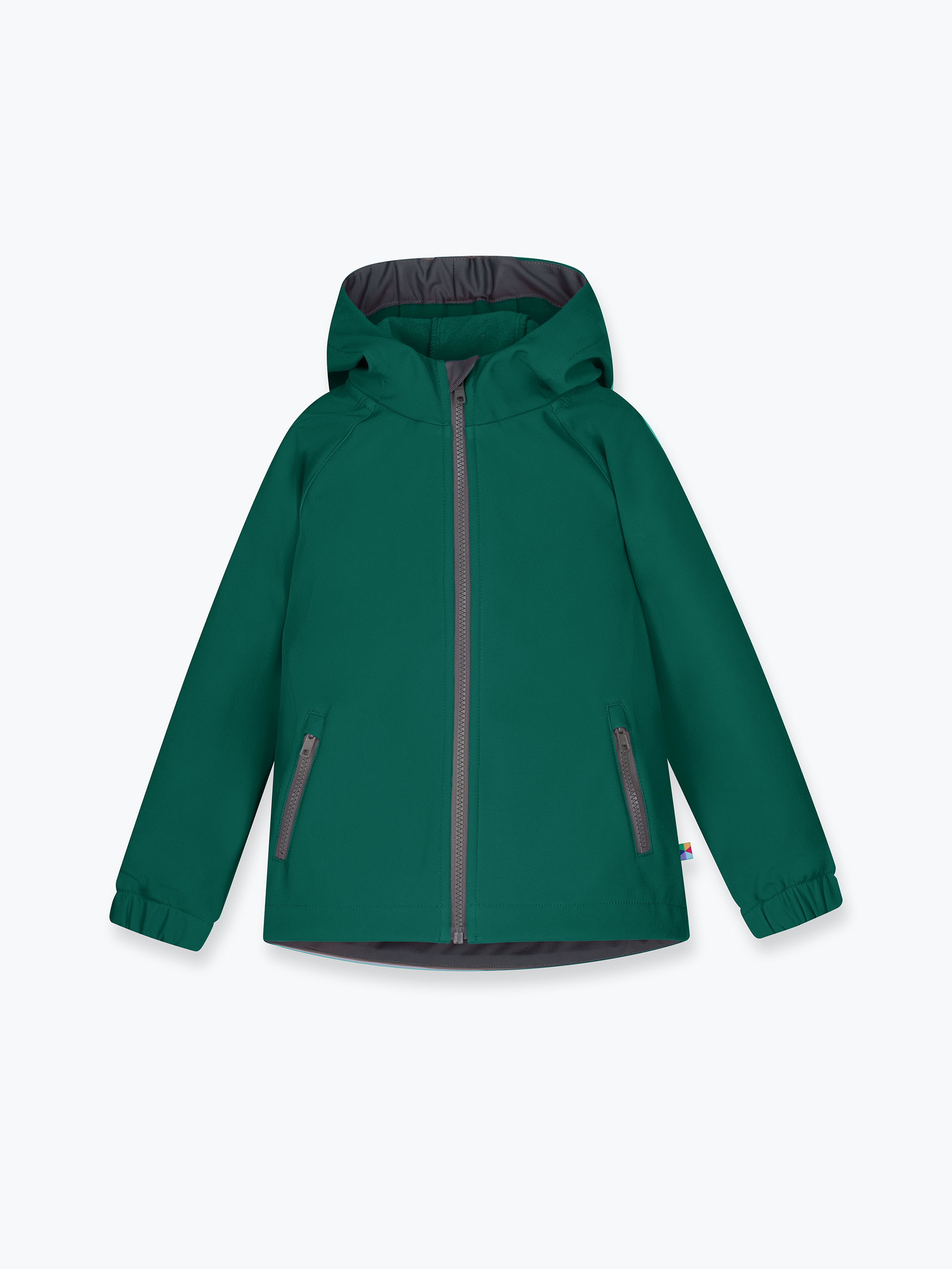 Butelkowozielona kurtka softshell Junior